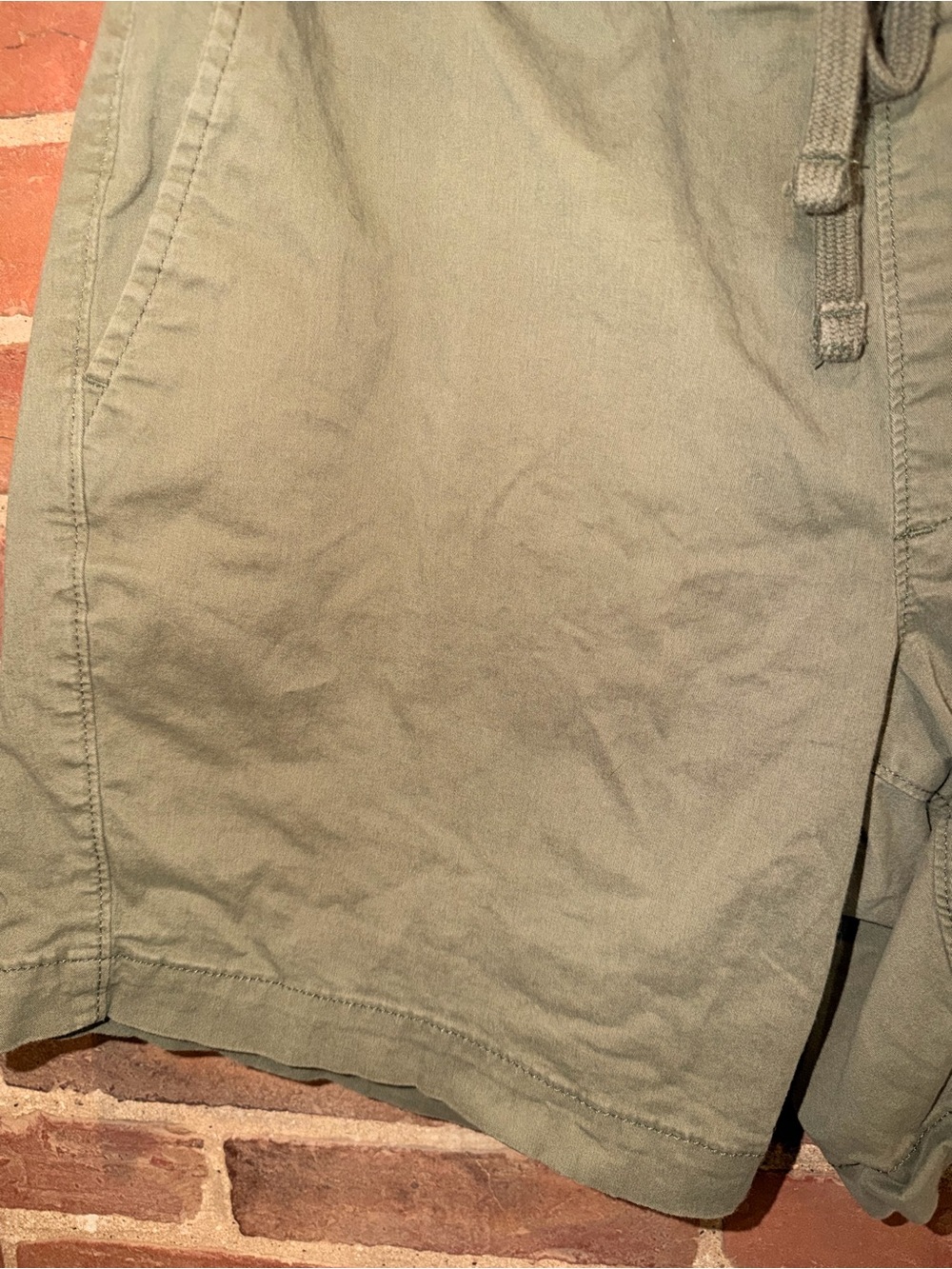Men's Sonoma Shorts Medium Olive Drawstring Casual Athletic Workout 6’ Seam - Picture 6 of 12